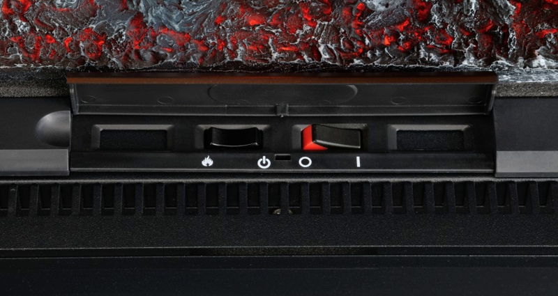 Панель управления на корпусе парового электрокамина Dimplex Opti-myst Cassette Engine 400 Pro Range